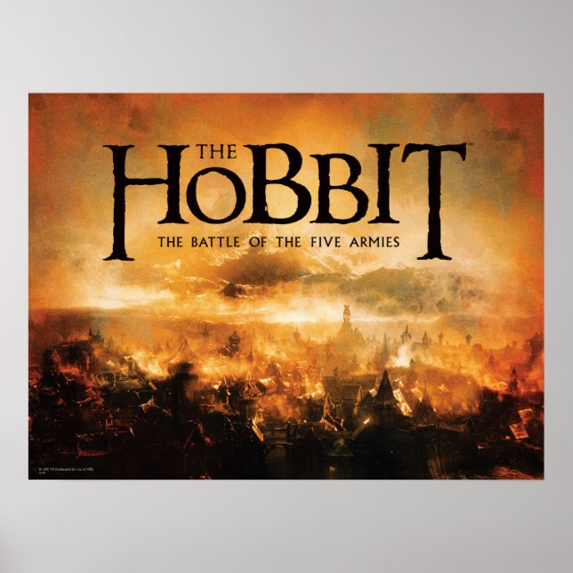 Poster O Hobbit: A BATALHA DE CINCO ARMIES™ Logo (Frente)