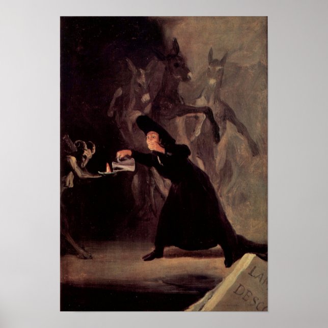 Póster O Homem Assustado De Francisco Goya 1798 (Frente)
