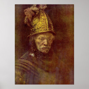 Poster O homem com o capacete dourado