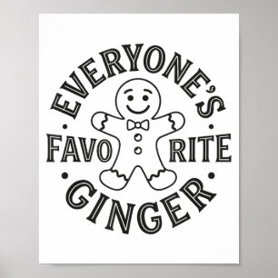 Poster O Homem de Gengibre Divertido Favorito de Todos T