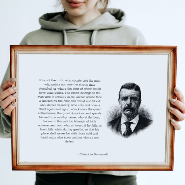 Poster O Homem de Roosevelt na Arena Horizontal (Criador carregado)