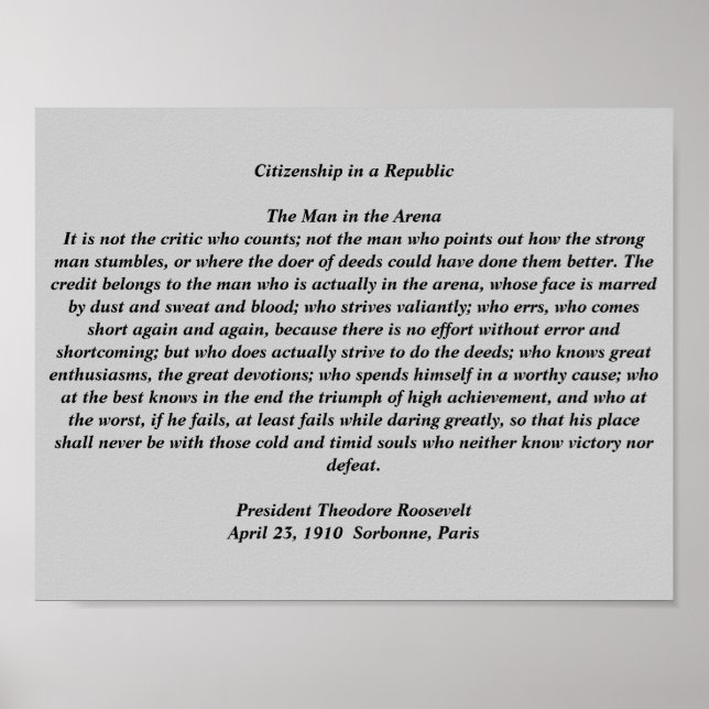 Póster O Homem na Arena (Frente)