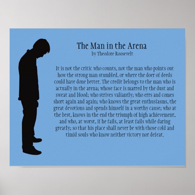 Póster O homem na arena 14" X 11" (Frente)