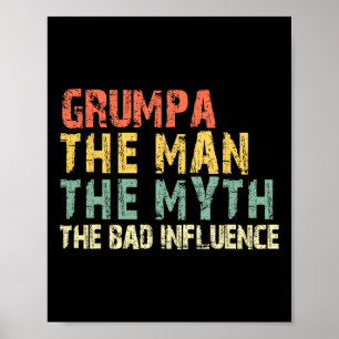 Poster O Homem O Mito Influência Engraçada Retro