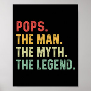 Poster O Homem O Mito O Dia de os pais Da Lenda Deu 1