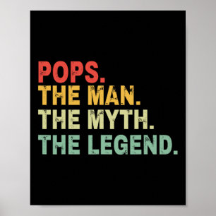 Poster O Homem O Mito O Dia de os pais Da Lenda Presente