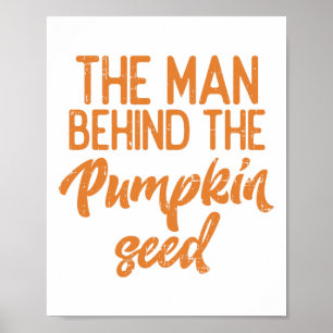 Poster O Homem Por Trás Da Pumpkin Seed Halloween