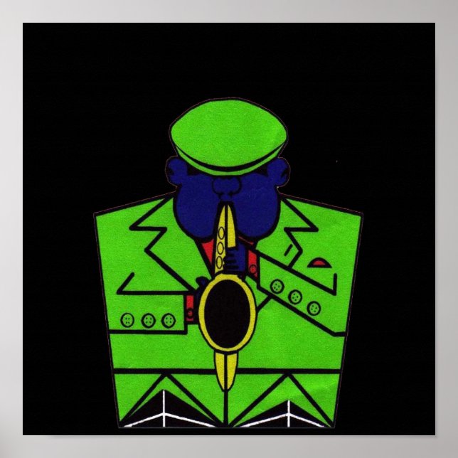 Póster O Homem Saxofone (Frente)