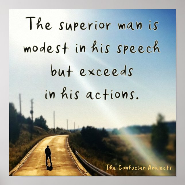 Poster O Homem Superior. Citação confusa. (Frente)