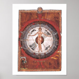 Poster O Homem Universal - Hildegard von Bingen