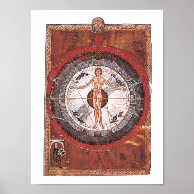 Poster O Homem Universal - Hildegard von Bingen (Frente)