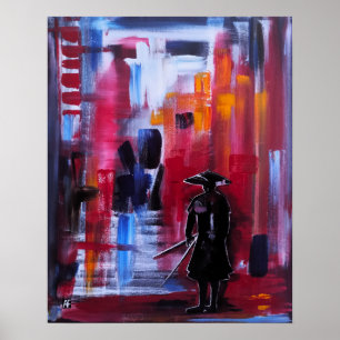 Poster O Horizonte do Samurai Pintura por Alfred Fox