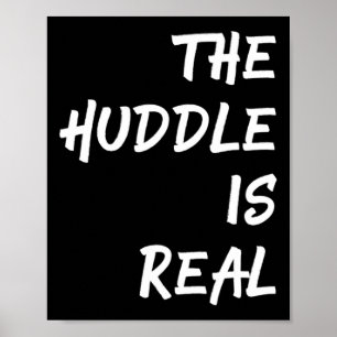 Poster O Huddle é um futebol divertido para o outono