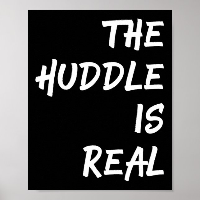 Poster O Huddle é um futebol divertido para o outono (Frente)