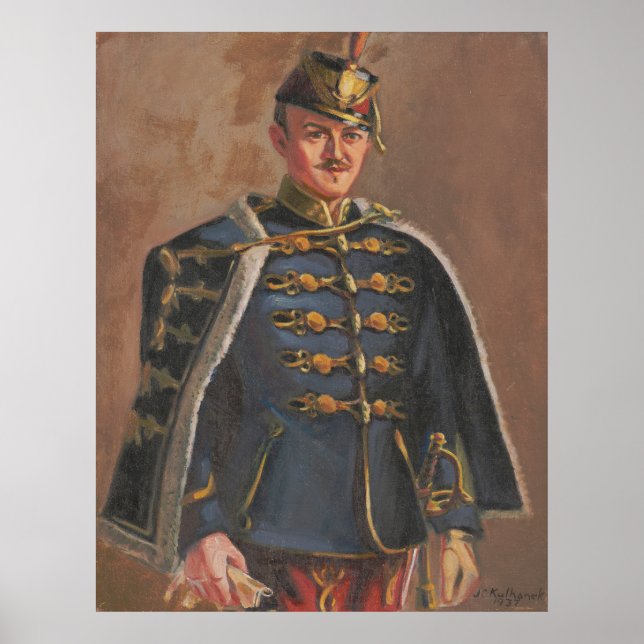 Poster O Hussar - Autoretrato de Kulhanek (1937) (Frente)