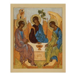 Póster O Ícone da Santíssima Trindade