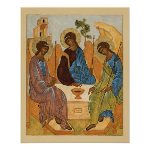 Póster O Ícone da Santíssima Trindade