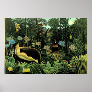Póster O ideal de Henri Rousseau (1910)