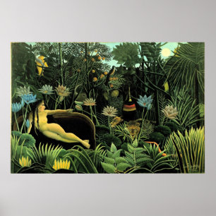 Póster O ideal de Henri Rousseau (1910)