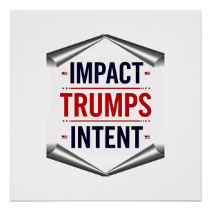 Póster O Impacto Supera a Intenção