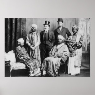 Póster O imperador de Abyssinia e de seu Court