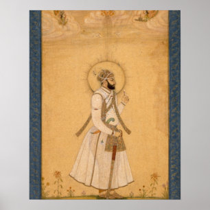 Póster O imperador Farrukhsiyar (1683-1719) do Larg