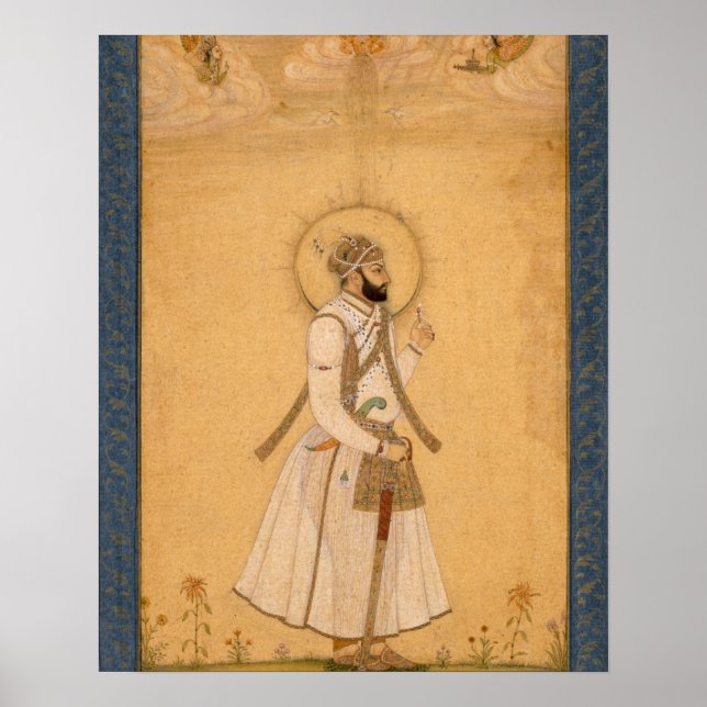Póster O Imperador Farrukhsiyar (1683-1719) do Larg (Frente)