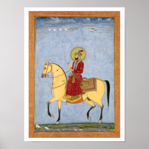 Póster O imperador Farrukhsiyar de Mughal (1683-1719)
