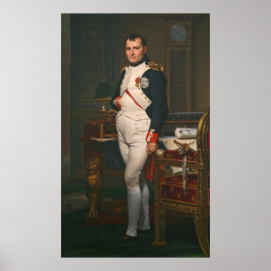 Poster O imperador Napoleon em seu estudo no Tuilerie