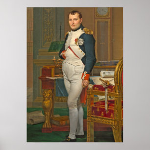 Póster O imperador Napoleon em seu estudo no Tuileries