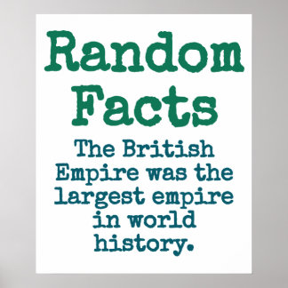 Poster O Império Britânico Foi O Maior Império - Trivia