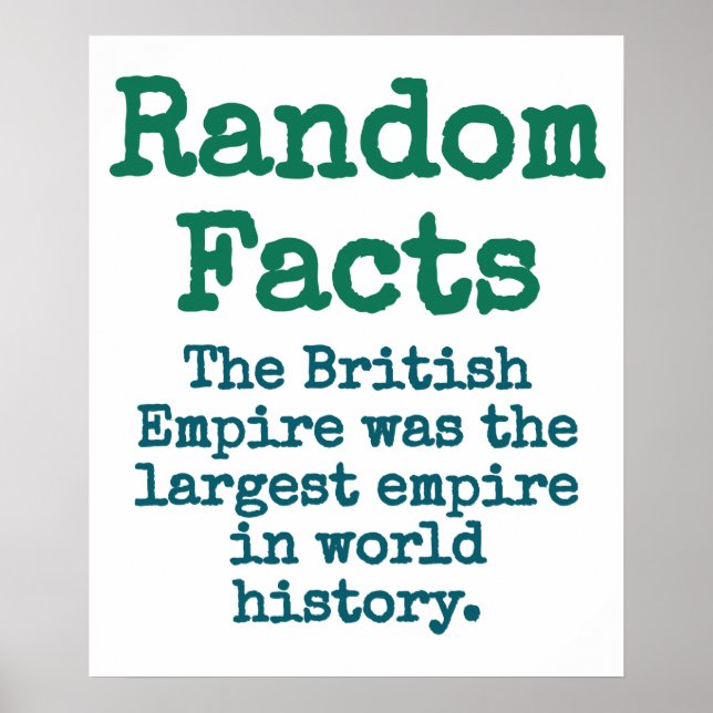 Poster O Império Britânico Foi O Maior Império - Trivia (Frente)