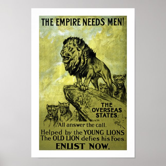 Póster O Império Precisa De Homens! (Frente)