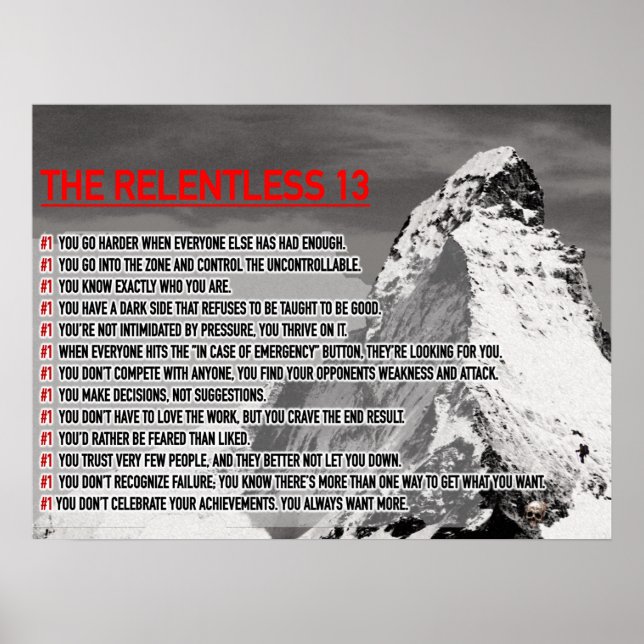 Poster O Implacável 13 (Frente)