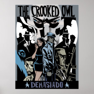 Póster O impressão/poster curvados da coruja