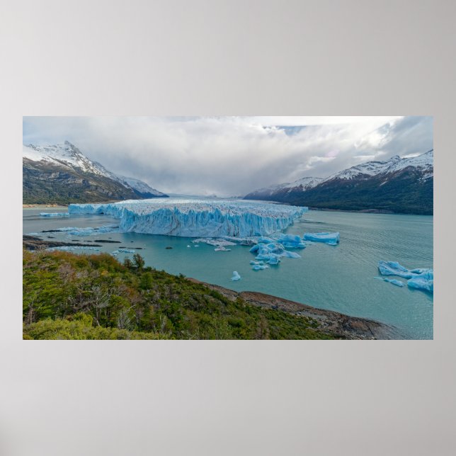 Poster O impressionante Glaciar Perito Moreno (Frente)