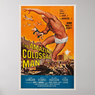 Poster O Incrível Homem Colossal Vintage