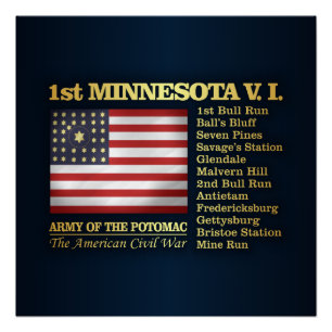 Póster ø Infantaria voluntária de Minnesota (BH)