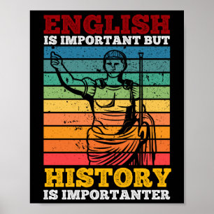 Poster O Inglês É Importante, Mas A História É Importante