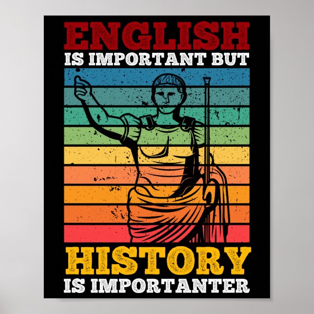 Poster O Inglês É Importante, Mas A História É Importante (Frente)
