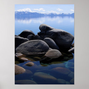 Póster O inverno de Lake Tahoe ainda molha