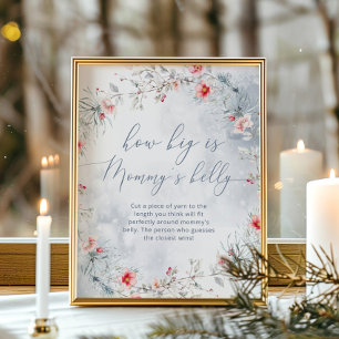 Poster O inverno flocos de neve é o tamanho do jogo de ba