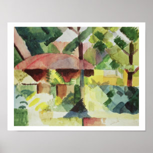 Póster O jardim, 1914 (w/c no papel)