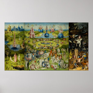 Poster O Jardim das Delícias Terrenas de Hieronymus Bos