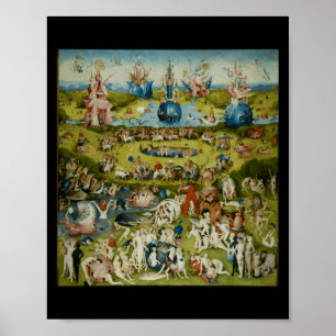 Poster O Jardim Das Delícias Terrenas Por Hieronymus Bosc