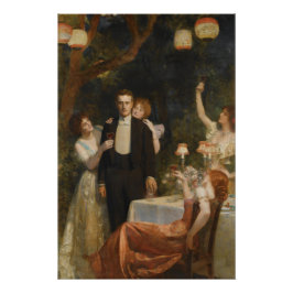 Póster O Jardim de Armida (por John Collier)