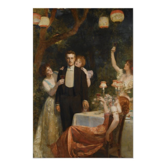Póster O Jardim de Armida (por John Collier) (Frente)