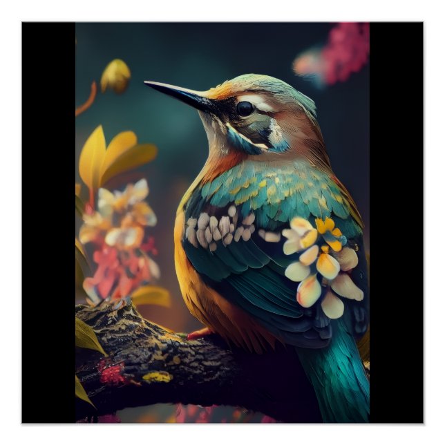 Póster O Jardim de Beija-flores Khem Poster Perfeito Bril (Frente)