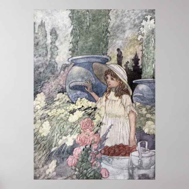 Póster O Jardim do Homem Rico por Charles Robinson (Frente)