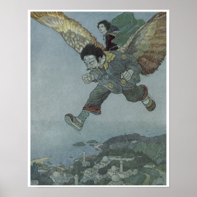 Póster O Jardim do Paraíso, Edmund Dulac (Frente)